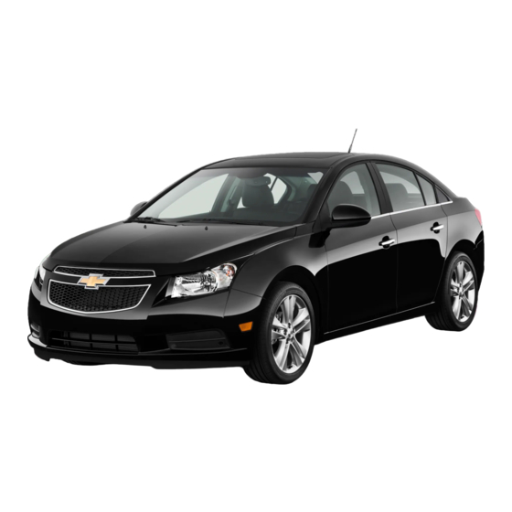 Chevrolet Cruze 2011 Guide Du Propriétaire