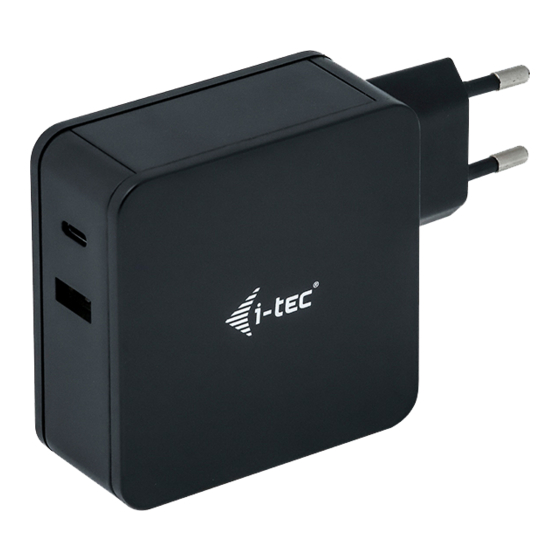 i-tec CHARGER-C60WPLUS Mode D'emploi