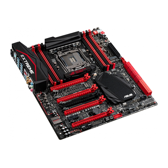 Asus RAMPAGE V EXTREME Mode D'emploi