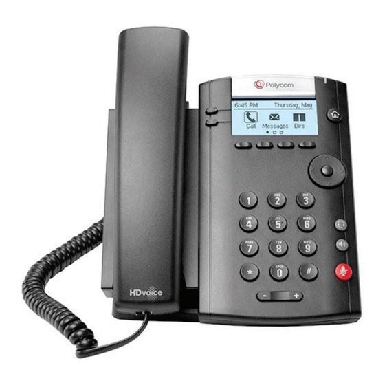 Polycom VVX 101 Guide D'utilisation