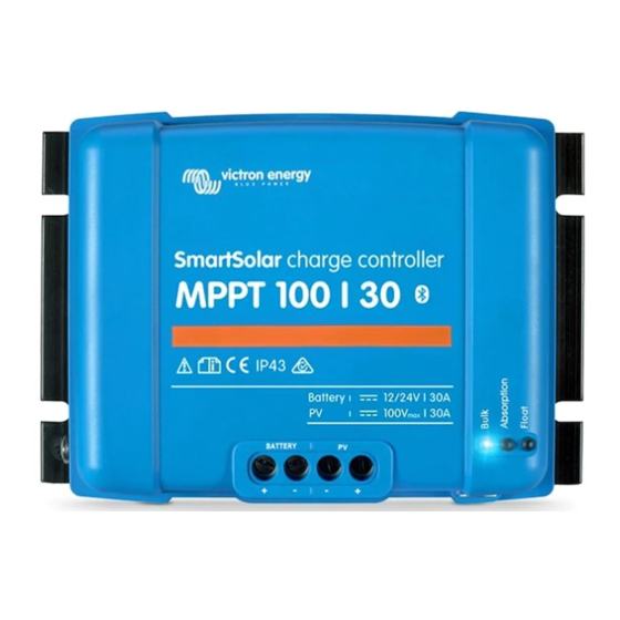 Victron energy BlueSolar MPPT 100/30 Manuel D'utilisation