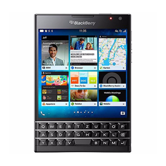 Blackberry Passport SQW100-1 Manuels