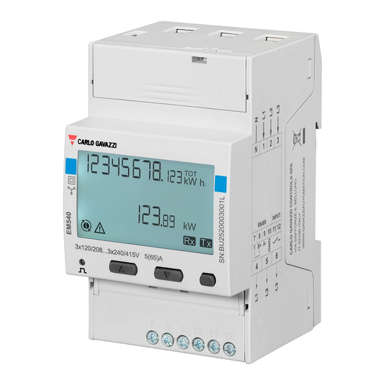 CARLO GAVAZZI EM530 Mode D'emploi