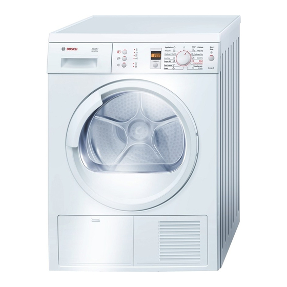 Bosch WTE 84304 FF Mode D'emploi