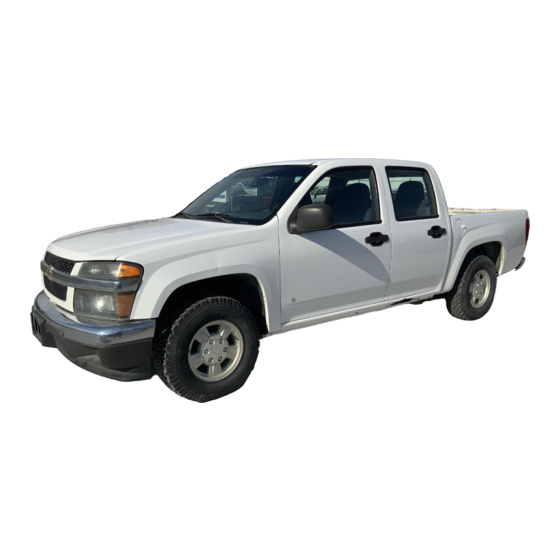 Chevrolet Colorado 2006 Manuels