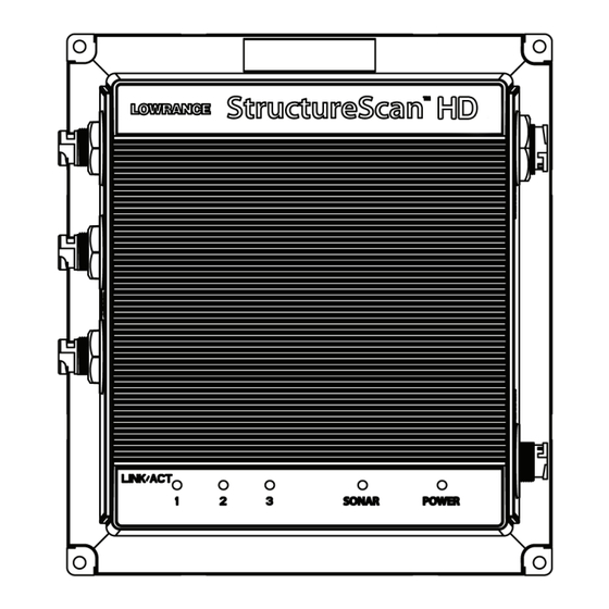 Lowrance StructureScan HD Guide D'installation