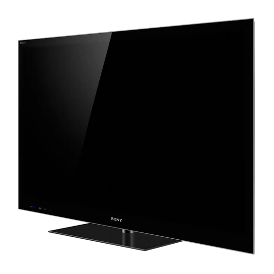 Sony BRAVIA KDL-60NX810 Guide D'installation