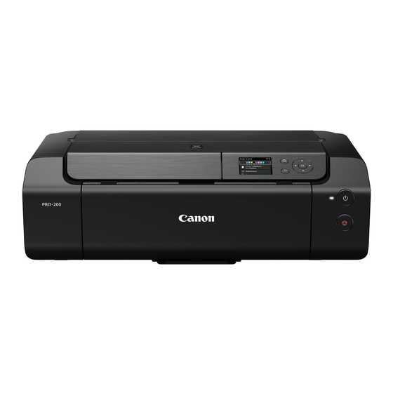 Canon PRO-200 Démarrage