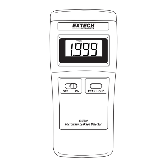 Extech Instruments EMF300 Manuel D'utilisation