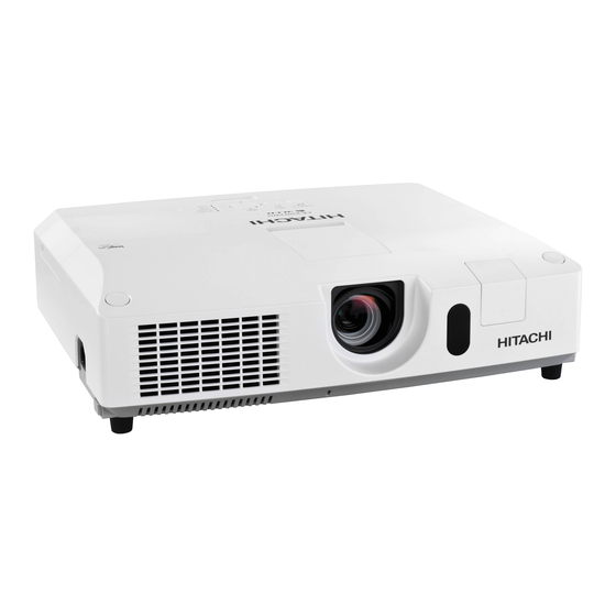 Hitachi CP-X4022WN Manuel D'utilisation