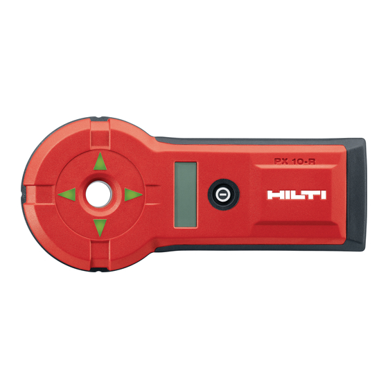 Hilti PX 10 Mode D'emploi