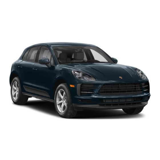 Porsche Macan 2020 Manuels