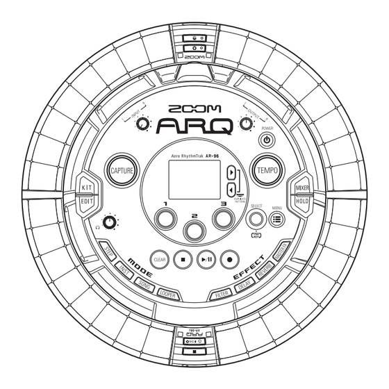 Zoom ARQ Aero RhythmTrak AR-96 Mode D'emploi