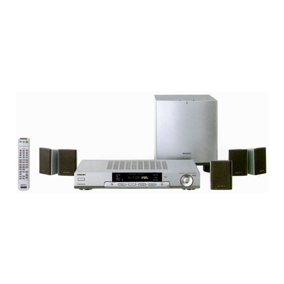 Sony HT-K170 Mode D'emploi