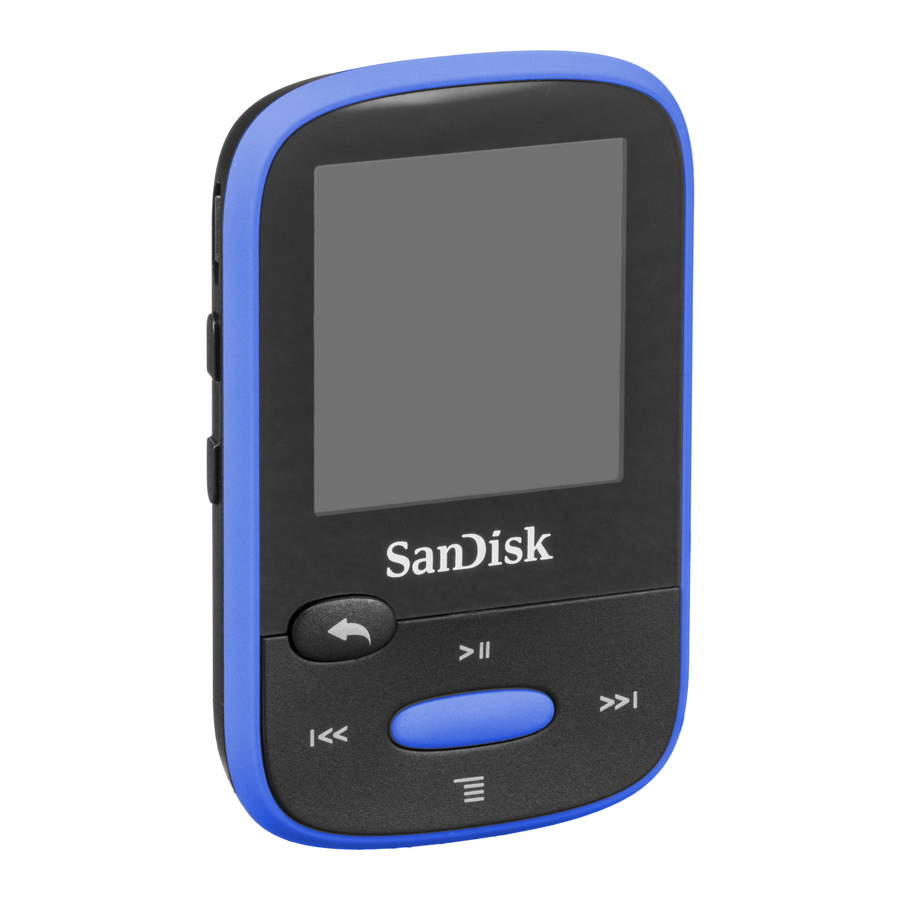 SanDisk Clip Sport Guide De Mise En Route Rapide