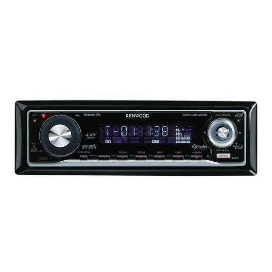 Kenwood KDC-MP4032 Mode D'emploi