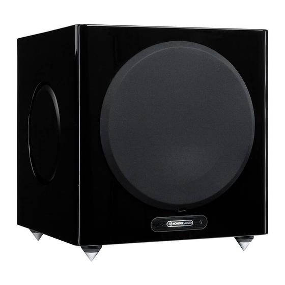 Monitor Audio GOLD W12 Manuel De L'utilisateur