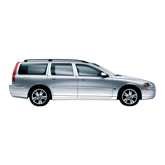 Volvo V70 Manuel Du Propriétaire