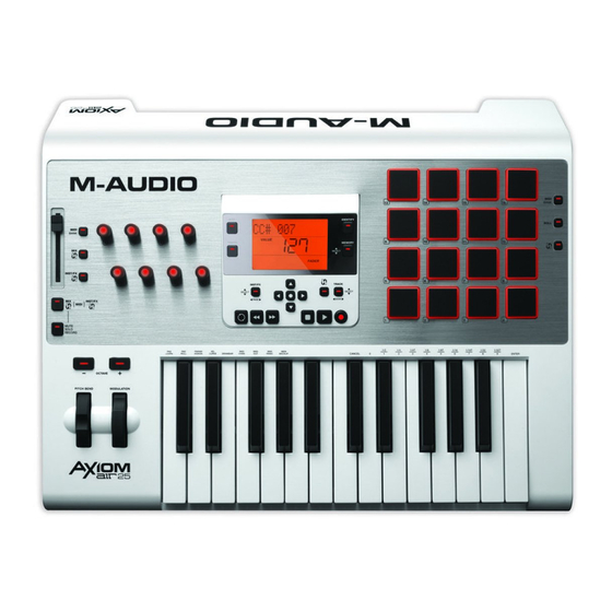 M-Audio Axiom AIR 25 Manuel D'utilisation