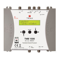 Triax 360231 Notice D'utilisation