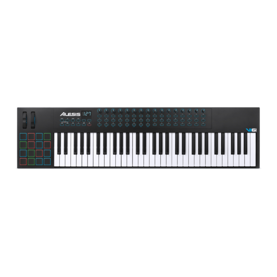 Alesis Vi61 Guide D'utilisation