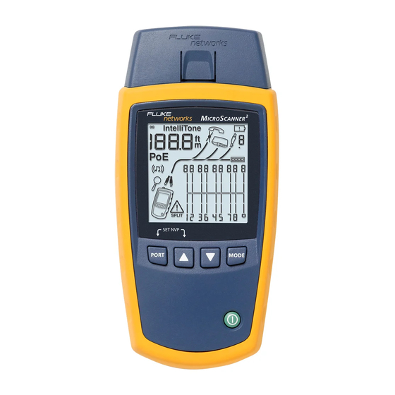 Fluke Networks MicroScanner2 Mode D'emploi