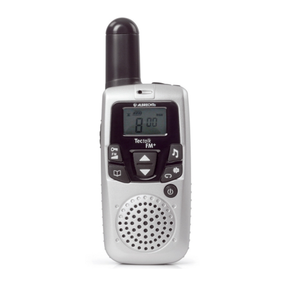 Albrecht Tectalk FM + Instructions D'emploi