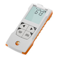 TESTO 0563 0111 Mode D'emploi