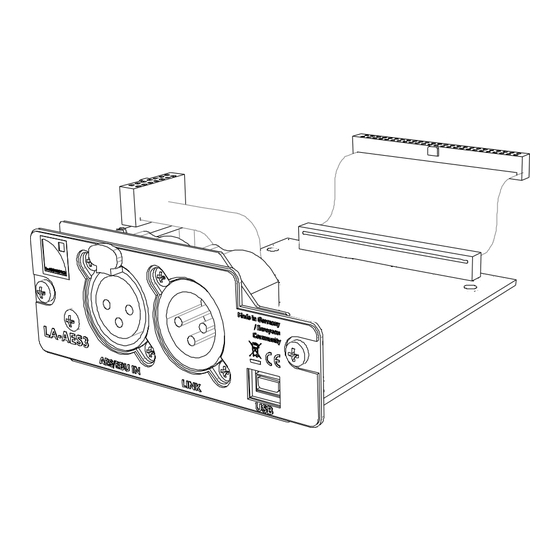 L-Acoustics LA-AES3 Manuel D'utilisation