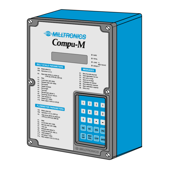 Milltronics Compu-M Manuel D'instructions