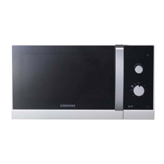 Samsung GE82N-X Mode D'emploi Et Conseils De Cuisson