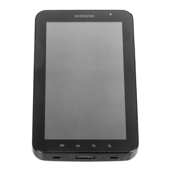 Samsung Galaxy Tab GT-P1000 Guide De Prise En Main Rapide