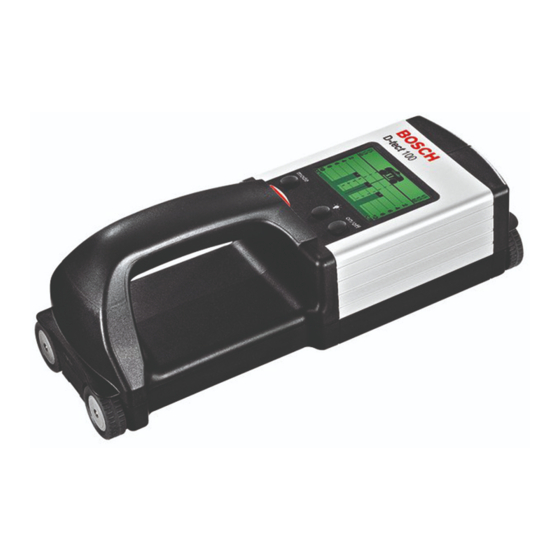 Bosch wallscanner D-TECT 100 Instructions D'emploi