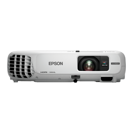 Epson EB-W28 Guide De L'utilisateur
