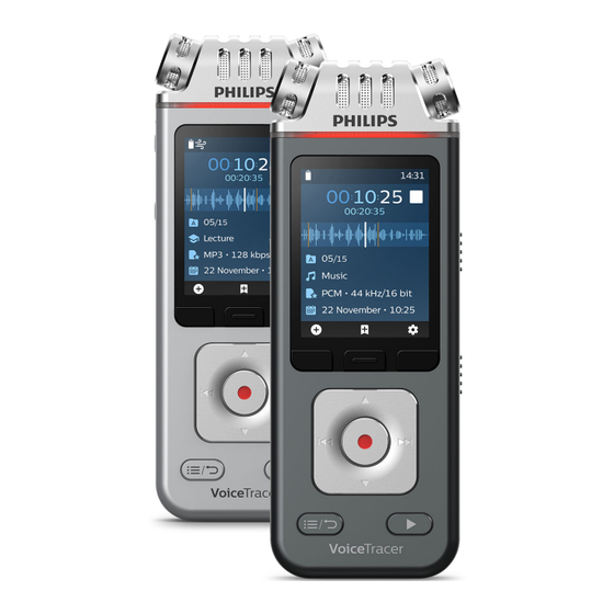 Philips VoiceTracer DVT4115/00 Manuel De L'utilisateur