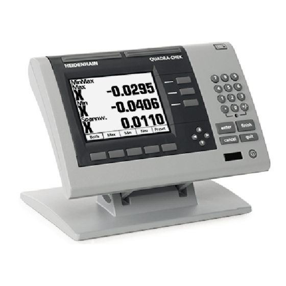 HEIDENHAIN ND 1100 QUADRA-CHEK Mode D'emploi