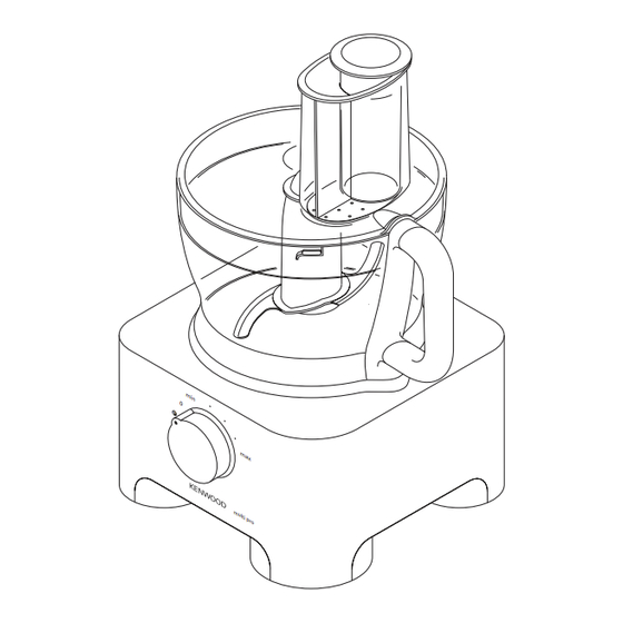 Kenwood multipro FP925 Mode D'emploi