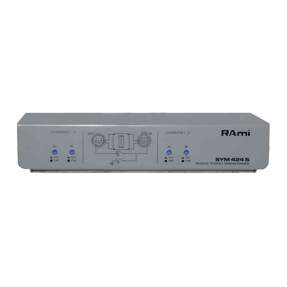Ramiaudio SYM424S Manuel Utilisateur