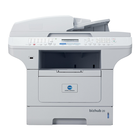 Konica Minolta bizhub 20 Guide De L'utilisateur