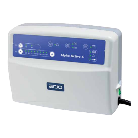 arjo Alpha Active 4 Notice D'utilisation