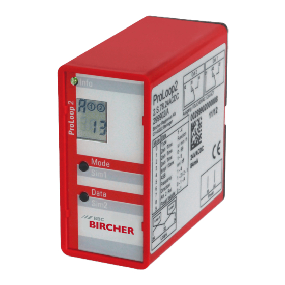 Bircher Reglomat ProLoop2 Traduction De La Notice Originale