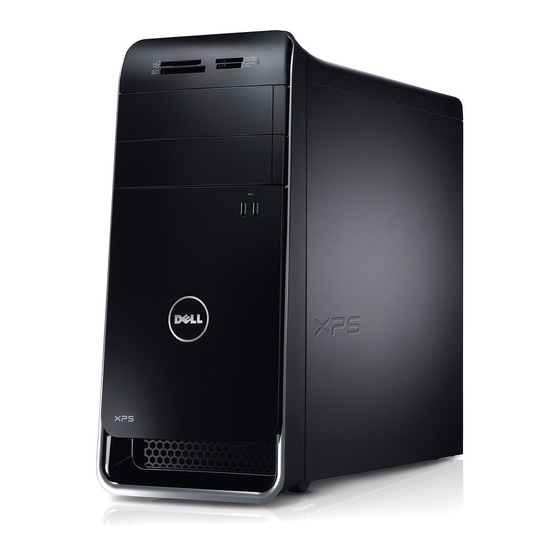 Dell XPS 8500 Manuel Du Propriétaire