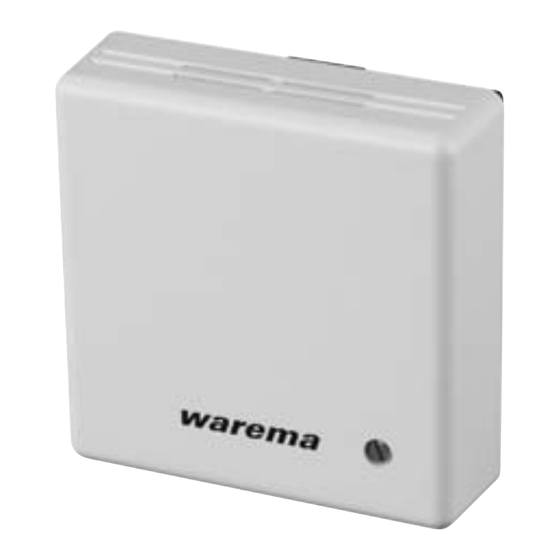 WAREMA climatronic Mode D'emploi Et Instructions D'installation