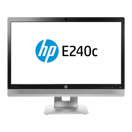 HP EliteDisplay E240c Manuels