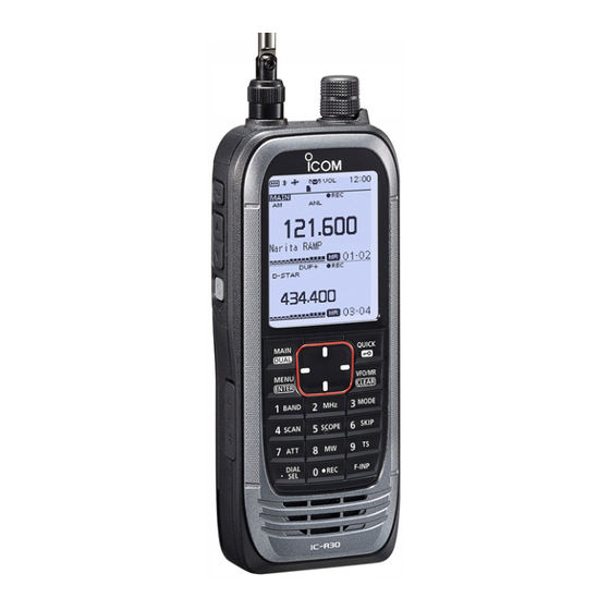 Icom IC-R30 Notice De Base