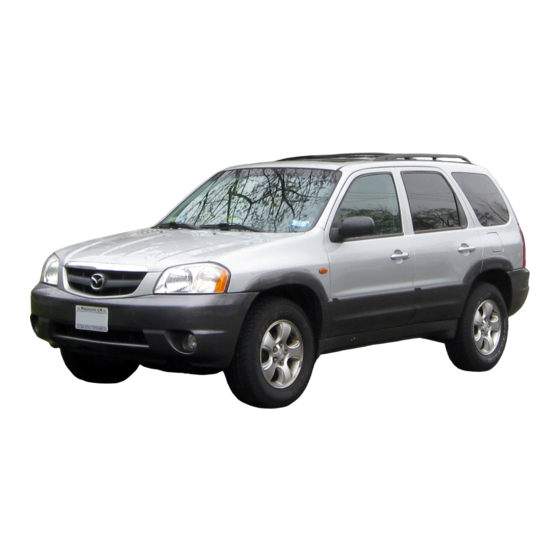 Mazda Tribute 2001 Mode D'emploi