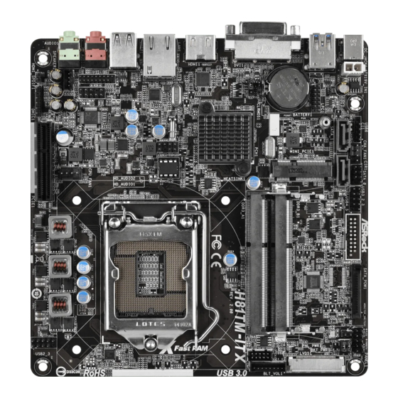 ASROCK H81TM-ITX R2.0 Manuels