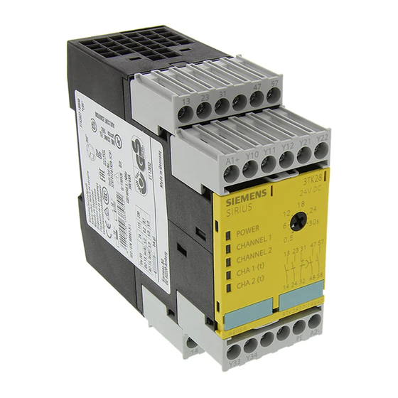 Siemens SIRIUS 3TK2827 Mode D'emploi