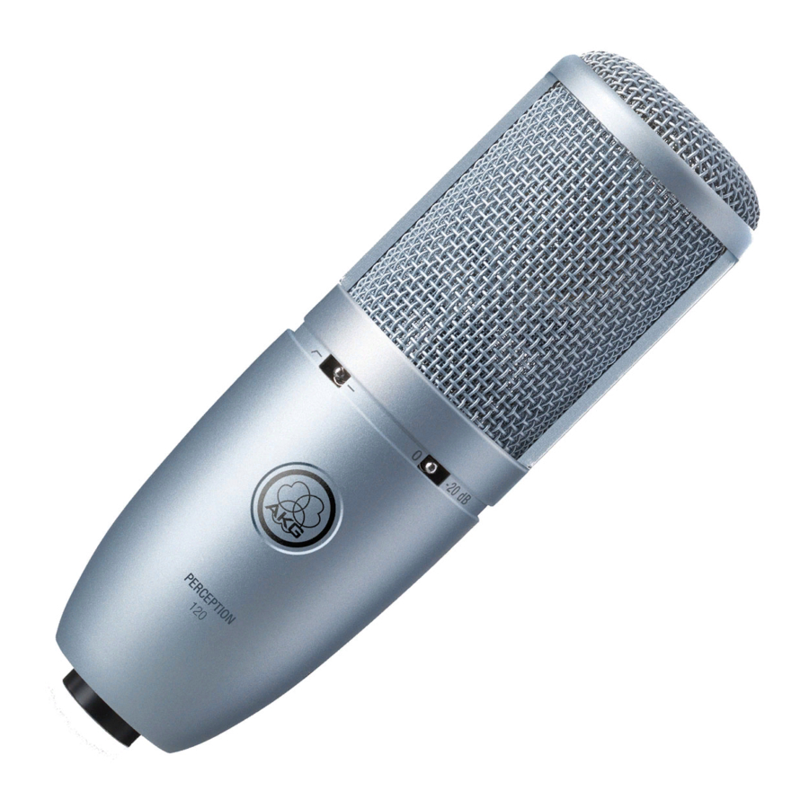 AKG Perception 120 Mode D'emploi