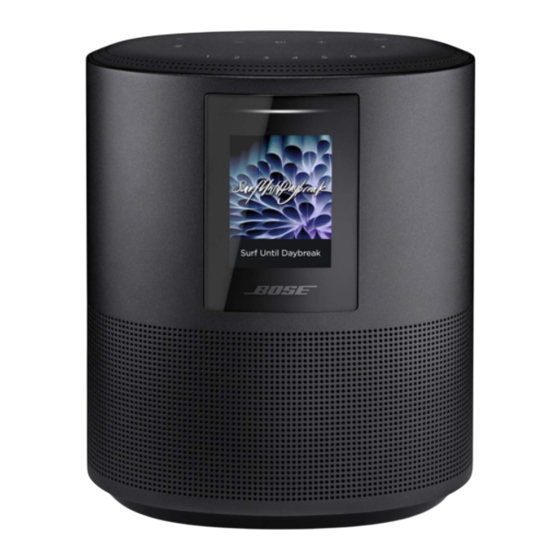 Bose Smart Speaker 500 Mode D'emploi